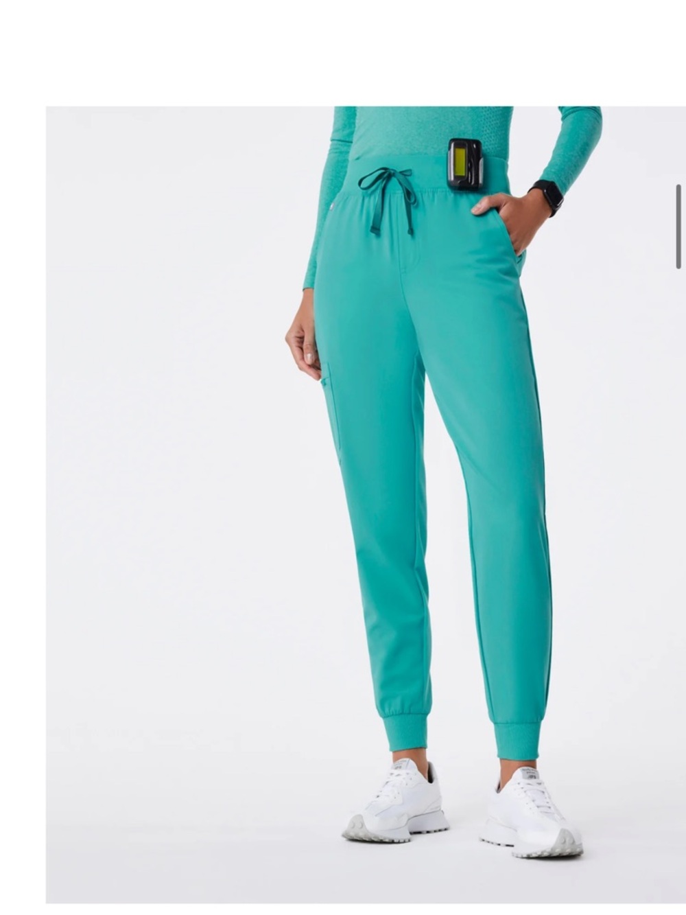 Figs Oasis Teal Joggers